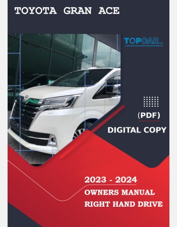 toyota gran ace 2023-2024 owners manual in english
